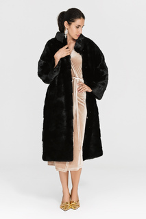Удлиненная шуба из меха норки De la Manie