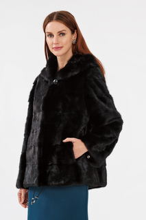 Норковая шуба с капюшоном De la Manie