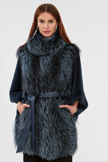 Комбинированная шуба из аукционного меха норки KOPENHAGEN FUR и лисы Emfasi Pelle