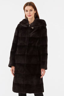 Шуба из нутрии с отделкой мехом норки Снежная Королева