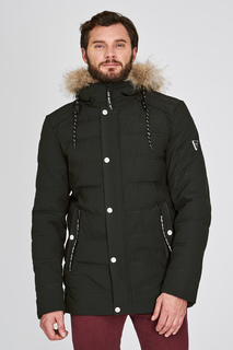 Утепленная куртка с отделкой мехом енота Urban Fashion for men