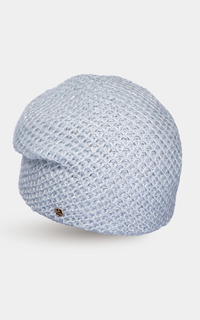Голубая полушерстяная шапка Canoe