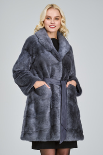 Норковая шуба с поясом Flaumfeder