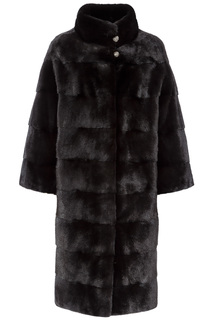 Длинная норковая шуба De la Manie