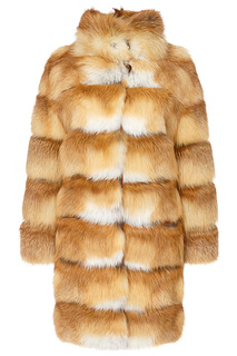 Шуба из меха лисы