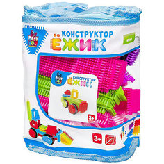 Конструктор Bondibon "Ёжик" Машина, 49 деталей