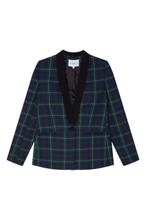 Синий жакет в клетку Claudie Pierlot
