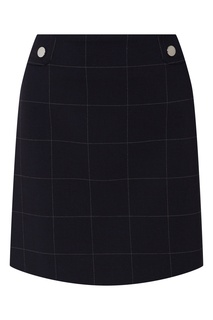 Короткая черная юбка в клетку Claudie Pierlot