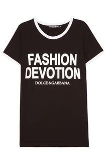 Контрастная футболка Fashion Devotion Dolce & Gabbana