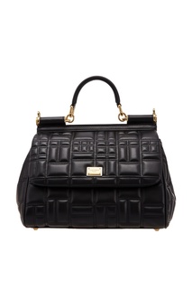 Стеганая черная сумка Miss Sicily Dolce & Gabbana
