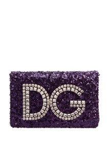 Фиолетовая сумка DG Girls с отделкой Dolce & Gabbana