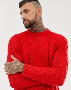 Красный джемпер Bershka - Красный