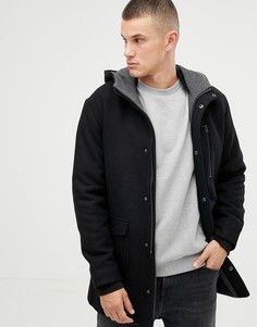 Шерстяная парка Jack & Jones Core - Черный