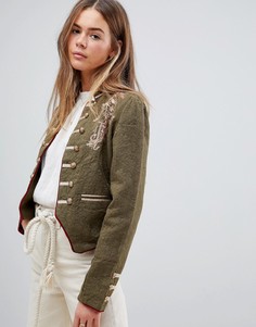 Куртка в стиле милитари Free People - Зеленый