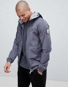 Серая легкая куртка с фирменной лентой на капюшоне ellesse Migliore - Серый
