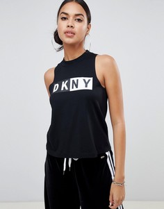 Топ с высоким воротом DKNY - Черный