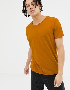 Оранжевая футболка Weekday Alan - Оранжевый
