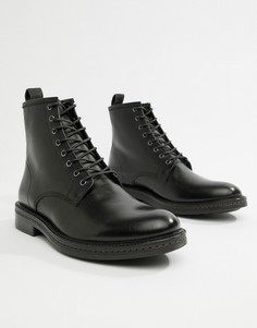 Черные ботинки на шнуровке WALK London Wolf - Черный