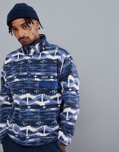 Флисовый свитшот синего цвета Patagonia Synchilla Snap-T - Синий