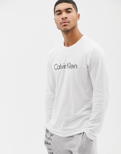 Хлопковый лонгслив Calvin Klein Comfort - Белый