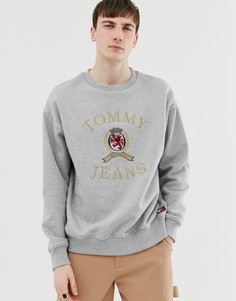 Серый свитшот с логотипом и круглым вырезом Tommy Jeans 6.0 Limited Capsule - Серый