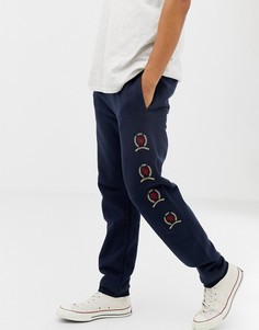 Темно-синие джоггеры с повторяющейся вышивкой логотипа Tommy Jeans 6.0 Limited Capsule - Темно-синий