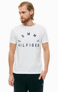 Хлопковая футболка с контрастным принтом Tommy Hilfiger
