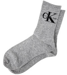 Носки серого цвета из хлопка Calvin Klein Jeans