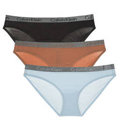 Комплект из трех хлопковых трусов-слипов Calvin Klein