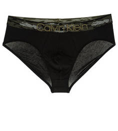 Хлопковые трусы-брифы черного цвета Calvin Klein