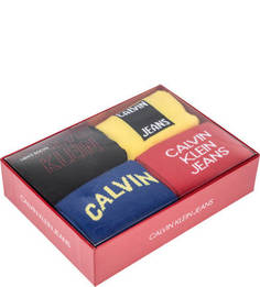 Комплект из четырех пар хлопковых носков Calvin Klein Jeans