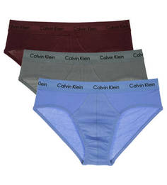 Комплект из трех хлопковых трусов-брифов Calvin Klein