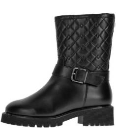 Зимние кожаные полусапоги черного цвета Högl