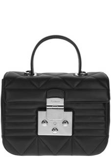 Маленькая кожаная сумка с широким плечевым ремнем Fortuna Furla