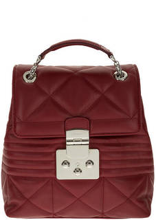 Маленький кожаный рюкзак с клапаном Furla