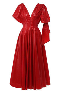 Приталенное платье-миди с V-образным вырезом CALVIN KLEIN 205W39NYC