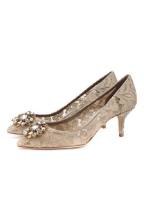 Кружевные туфли Rainbow Lace Dolce & Gabbana