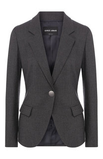 Однотонный жакет из кашемира Giorgio Armani