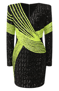 Мини-платье с пайетками Balmain