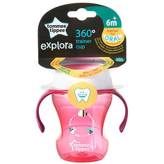 Чашка-непроливайка Tommee Tippee "Explora 360 Trainer" от 6 мес, розовая