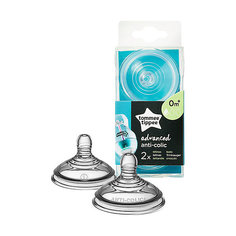 Соски Tommee Tippee для антиколиковой бутылочки Advanced, медленный поток, с 0 мес, 2 шт.