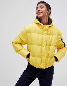 Дутая куртка с капюшоном Brave Soul karen - Желтый