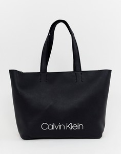 Сумка-шоппер с логотипом Calvin Klein - Черный