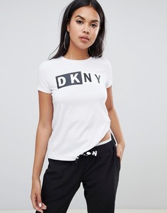 Футболка с логотипом DKNY - Белый