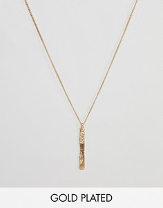 Позолоченное ожерелье с планкой Pilgrim - Золотой