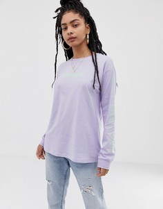 Лонгслив с узором ASOS DESIGN - Фиолетовый