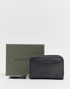 Маленький кошелек темно-серого цвета AllSaints - Черный