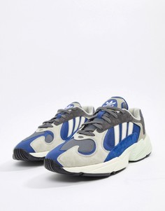Разноцветные кроссовки с серыми вставками adidas Originals Yung-1 - Бежевый