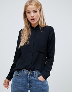 Черная классическая рубашка Pull&Bear - Черный