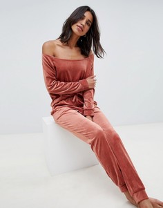 Велюровые джоггеры для дома ASOS DESIGN - Рыжий